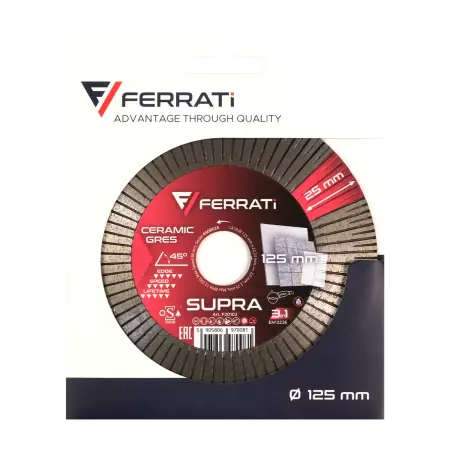Ferrati SUPRA tarcza diamentowa tnąco szlifująca 125 mm