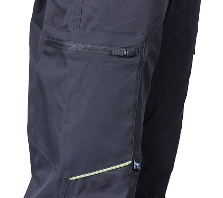 Spodnie robocze Mix&Match, stretch, szare, rozmiar XXL