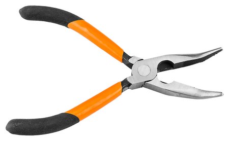 Szczypce wydłużone wygięte 160 mm