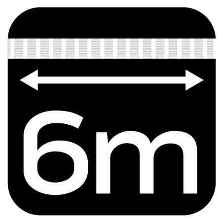 Pas mocujący z grzechotką 38 mm x 6 m, wytrzymujący 2000 kg PES