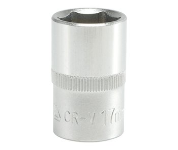 NASADKA KRÓTKA 6-KĄTNA CHROMOWANA 1/2'' 17MM