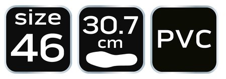 Kalosze PVC, rozmiar 46