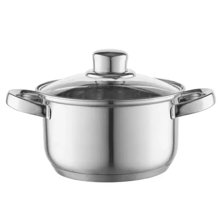 Komplet garnków ze stali nierdzewnej Polpo 8 elementów