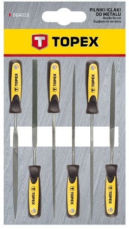 Pilniki iglaki do metalu, zestaw 6 szt.