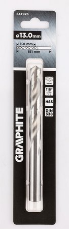 Wiertło do metalu HSS, DIN 338, 13 mm