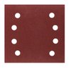 Papiery ścierne na rzep, kwadrat 113 x 113 mm, P120, 5 szt., z 8 otworami do 04-623
