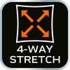 Krótkie spodenki PREMIUM, 4 way stretch, czarne, rozmiar XL