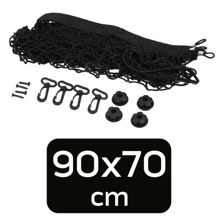 Siatka zabezpieczająca do bagażnika 70 x 90 cm