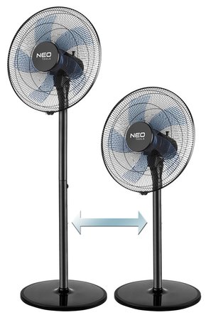 Wentylator podłogowy 50W, śr. 40 cm, 3 prędkości, oscylacja