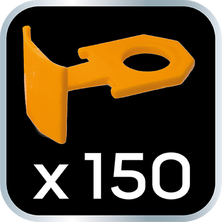 Klipsy do poziomowania płytek 150 szt. 1.5mm