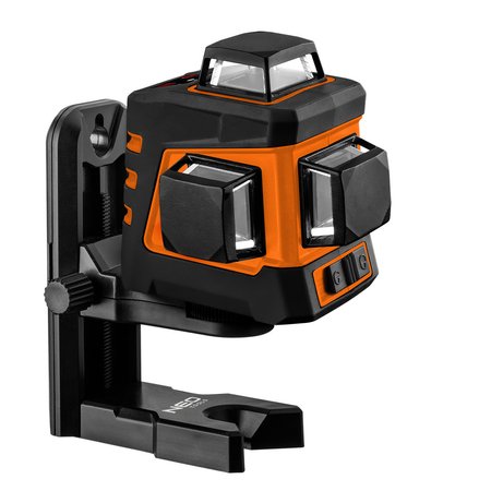 Laser płaszczyznowy 20 m 3D, zielony, 360° w trzech płaszczyznach, etui i uchwyt magnetyczny