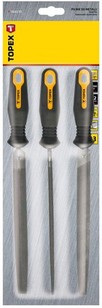 Pilniki do metalu, 200 mm/2, zestaw 3 szt.