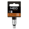 Nasadka sześciokątna 1/4", 4 mm, superlock