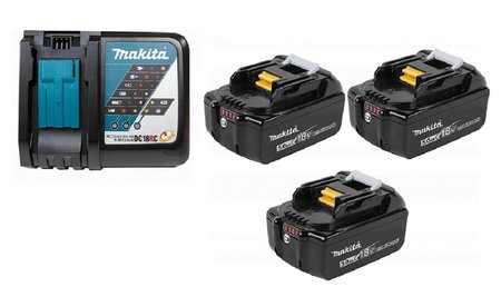 ZESTAW COMBO LI-ION 18V DGA513+DHP481+DTD153+DHR243 3*5.0AH