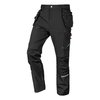 Spodnie robocze Mix&Match, 4 way stretch, z kaburami, Cordura, czarne, rozmiar L