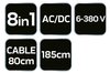Wielofunkcyjny tester napięcia 8 w 1 AC/DC 6-380V