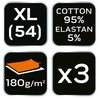 Bokserki basic, 3-pack, rozmiar XL