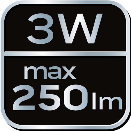 Latarka czołowa 250 lum, zoom, CREE XPE, 3xAAA