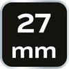 Klucz płasko-oczkowy skręcony 90°, 27mm