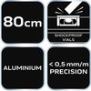 Poziomnica aluminiowa S 300, 3 libelle, 80 cm