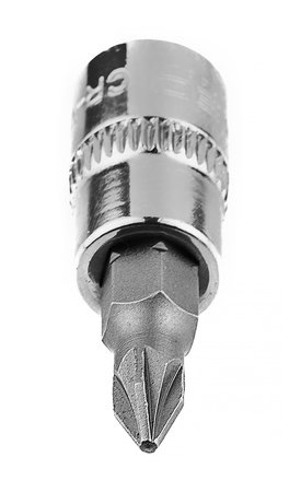 Końcówka wkrętakowa PZ1 na nasadce 1/4", krótka, 37 mm