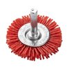 Szczotka nylonowa tarczowa 50 mm, z trzpieniem 6 mm