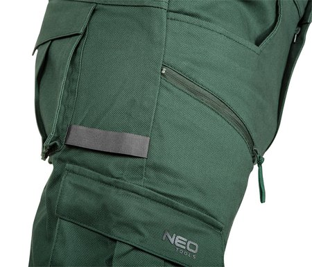 Spodnie robocze OUTDOOR, typu jogger, zielone, rozmiar XXL