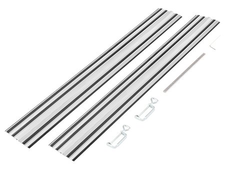 Szyny prowadzące 2 x 700 mm, łącznik, 2 zaciski