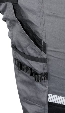 Spodnie robocze Mix&Match, szaro-czarne, rozmiar XXXL