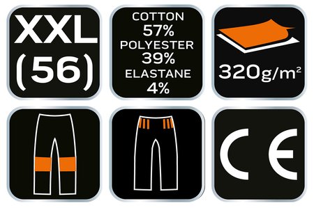 Spodnie dresowe COMFORT, szaro-czarne, rozmiar XXL