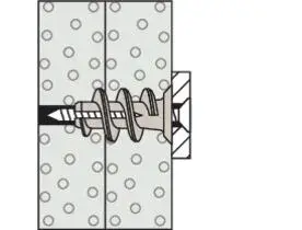 Fischer GK Kołek do Płyt Gipsowo-Kartonowych z Osadzakiem (100 szt.) 52389
