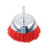 Szczotka nylonowa doczołowa 75 mm, z trzpieniem 6 mm