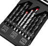 Zestaw wierteł do metalu, drewna, cegły: 5, 6, 8 mm, 9 szt.