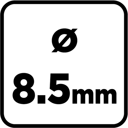 Wiertło do metalu HSS, DIN 340, 8.5 mm