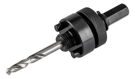 Adapter z wiertłem pilotującym do otwornic bi-metalowych 32-152 mm, Hex