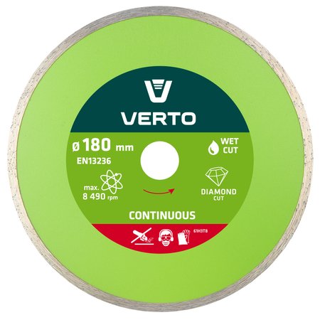 Tarcza diamentowa 180 x 22.2 mm, pełna