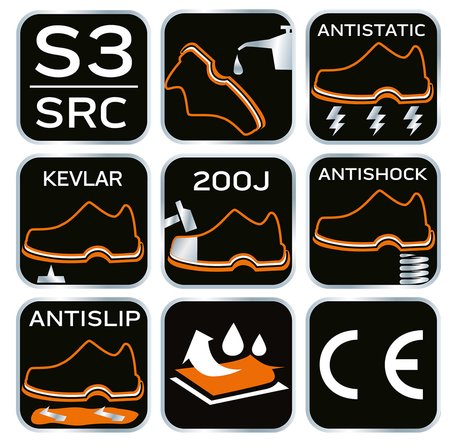 Trzewiki robocze S3 SRC, skóra crazy horse, rozmiar 46