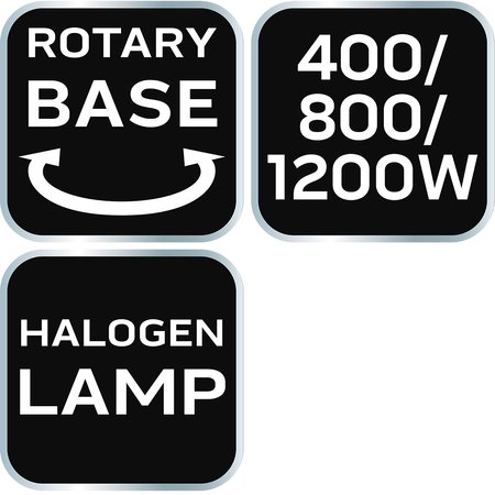 Halogenowy promiennik podczerwieni 400/800/1200W