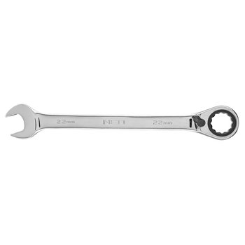 Klucz płasko-oczkowy z grzechotką i przełącznikiem 22 mm