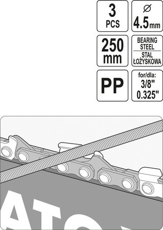 PROWADNIK Z PILNIKIEM DO OSTRZENIA ŁAŃCUCHÓW 4.5MM