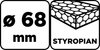 Frez do styropianu 68 mm