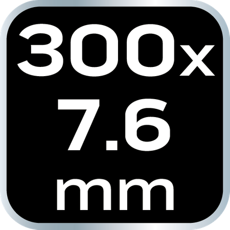 Opaski zaciskowe EXTREME 7.6 × 300 mm, białe, 50 szt.