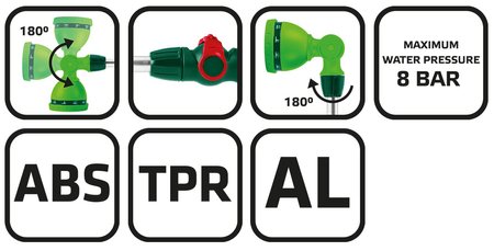 Lanca zraszająca 10 funkcyjna 16"