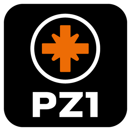 Bity udarowe PZ1 x 25 mm, 20 szt.