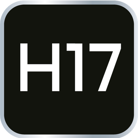 Końcówka sześciokątna na nasadce 1/2", H17 x 55 mm