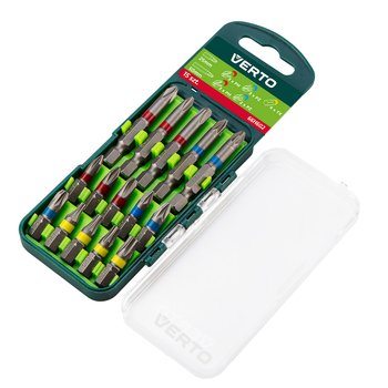 Zestaw bitów 15 szt., 25 mm -  3 x PH, 3 x PZ, 4 x TX + 50 mm - 3 x PH, 2 x PZ