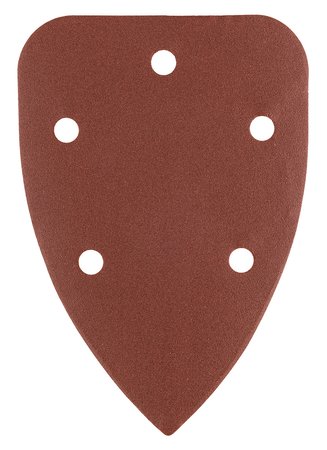 Papiery ścierne żelazko, na rzep 98 x 140 mm, P100, 5 szt., z 5 otworami