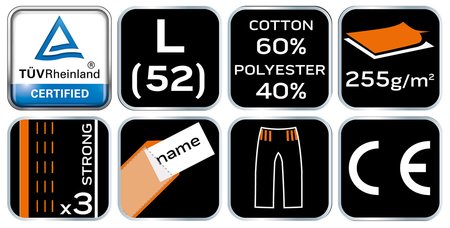 Ogrodniczki robocze CAMO olive, rozmiar L