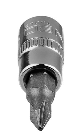 Końcówka wkrętakowa PH1 na nasadce 1/4", krótka, 37 mm