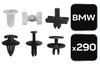 Zestaw spinek samochodowych BMW, 290 sztuk